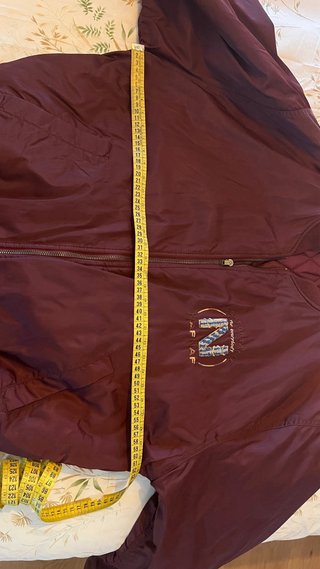 Cazadora bomber vintage burdeos