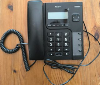 Telefono da tavolo Alcatel nero