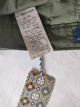 Pantaloni Chino Uomo Verde Oliva