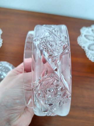 Scatola portagioie cristallo vintage anni '50