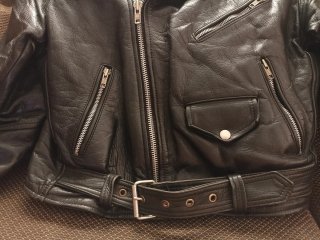 Cazadora Cuero Vintage Tipo Schott Perfecto