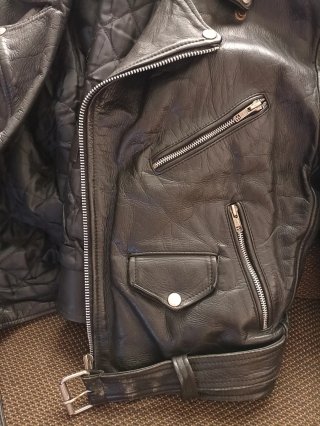 Cazadora Cuero Vintage Tipo Schott Perfecto