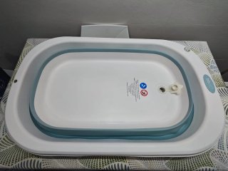 Bañera bebé plegable con asiento