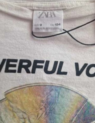 Camiseta Zara niña 9 años
