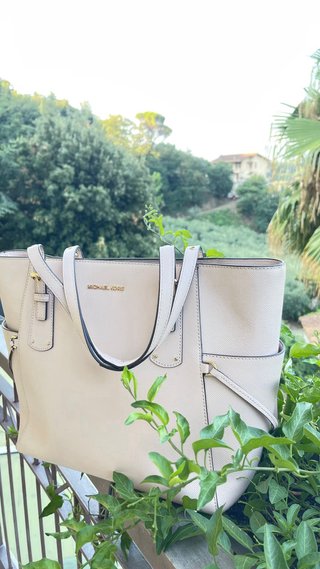 Borsa Michael Kors rosa cipria Manici accorciati