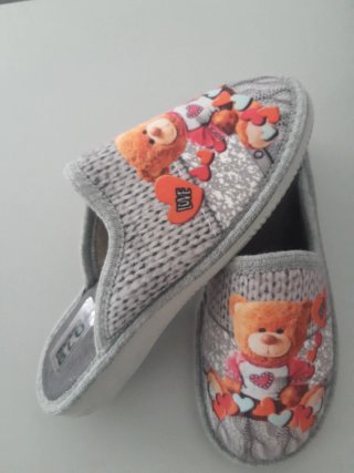 Pantofole scamosciate Blu N.36