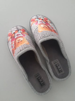 Pantofole scamosciate Blu N.36