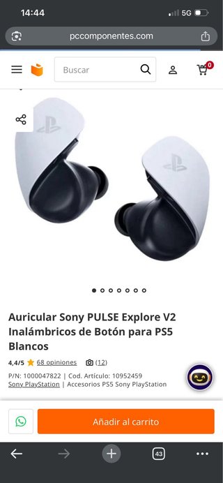 Auriculares Sony Pulse V2 Inalámbricos PS5