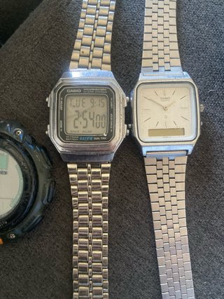 Reloj Casio Digital Plata y Negro