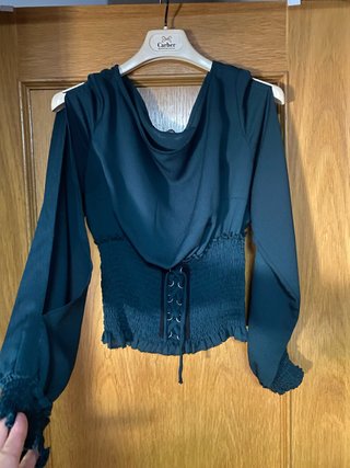 Blusa fiesta verde Carher talla S