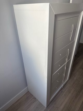 Cómoda blanca de madera Madera buena calidad
