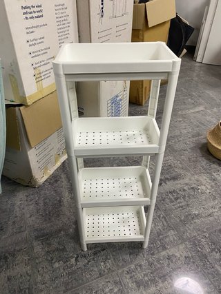 2 Estanterías baño Vesken Ikea blanca