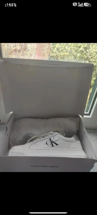 Scarpe Calvin Klein Jeans bianche usate una volta