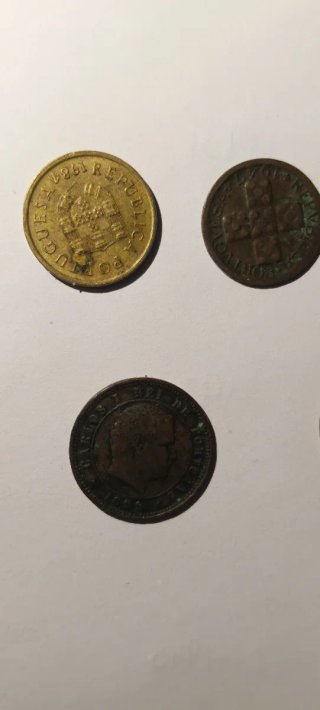 Lote 5 Monedas Portugal Escudo y Centavos