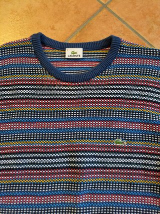 Maglione Lacoste Cotone XXL Multicolor