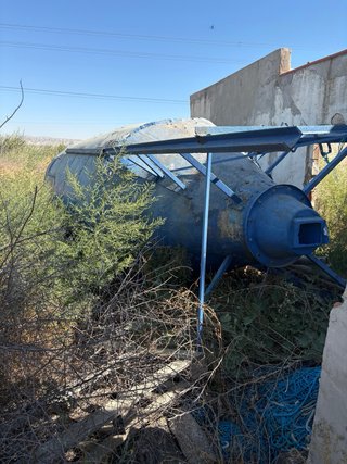 Silo de cereales metálico