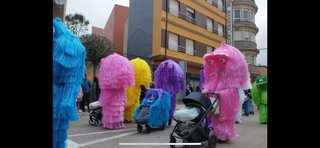 Disfraz Carnaval Monstruo Azul y Rosa!