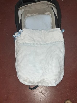Saco para capazo bebé azul
