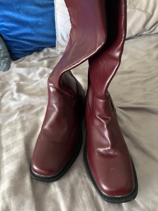 Botas altas color vino