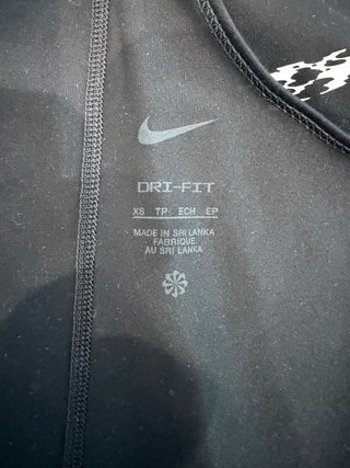 Camiseta Tirantes Nike Dri-Fit mujer, negra, XS