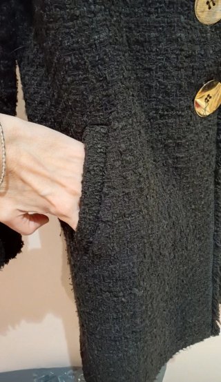 Abrigo tweed Zara Talla xs