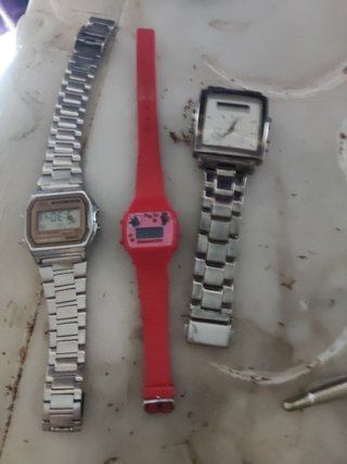 Lote 3 Relojes Casio,uno de pitufos