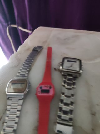 Lote 3 Relojes Casio,uno de pitufos