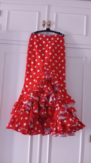 Vestido Flamenca Traje Feria Rocío Lunares