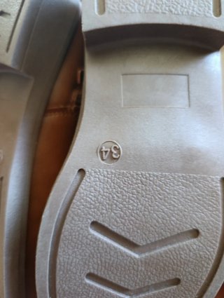 Botas vaqueras para niña marrones, talla 34