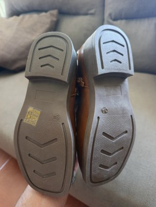 Botas vaqueras para niña marrones, talla 34