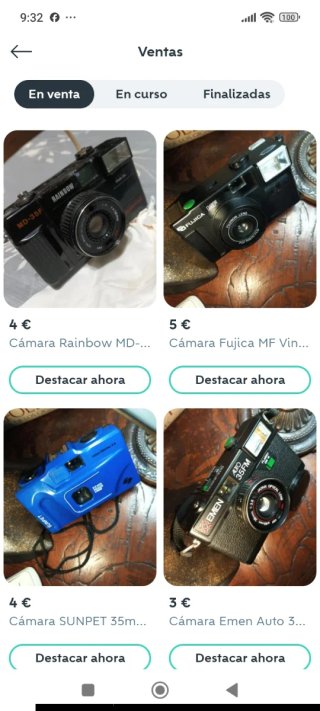 Lote 4 Cámaras Vintage