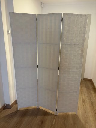 Biombo separador de ambientes blanco