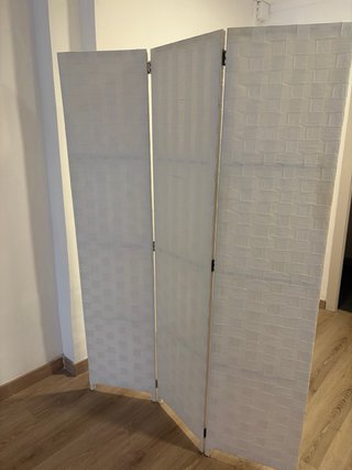 Biombo separador de ambientes blanco