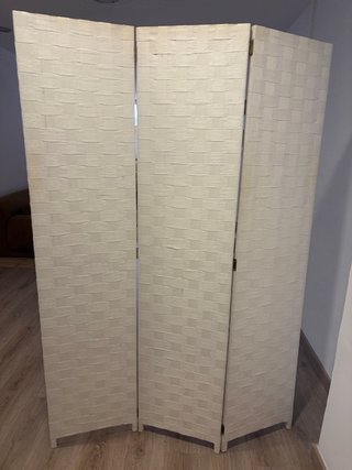 Biombo separador de ambientes blanco