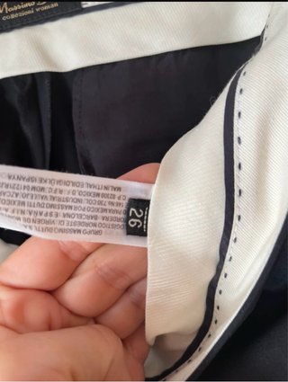 Pantalón de traje Massimo Dutti azul marino