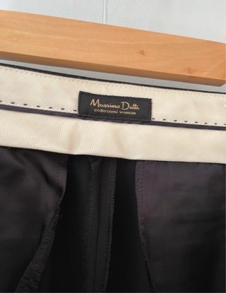 Pantalón de traje Massimo Dutti azul marino