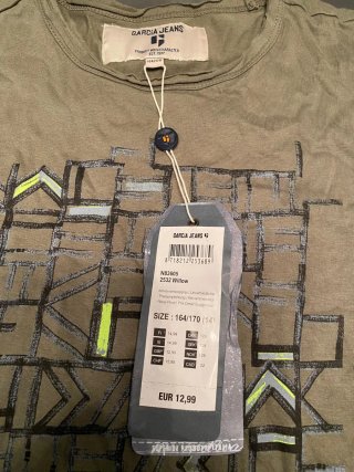 Camiseta García Jeans verde militar talla 164