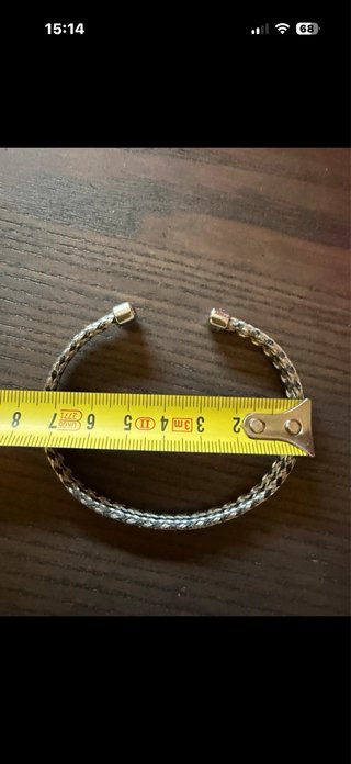Pulsera TOUS Hombre Negra y Plateada