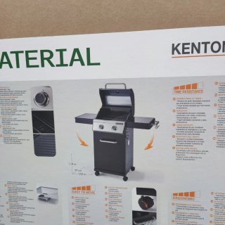 Barbacoa Naterial Kenton 2 Negra/Plateada