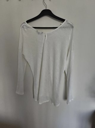 Camiseta Massimo Dutti marfil manga larga XS