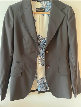 Blazer Massimo Dutti Azul Marino