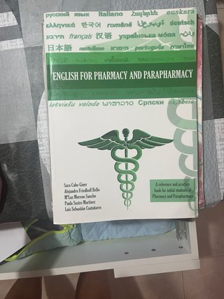 English for pharmacy and parapharmacy