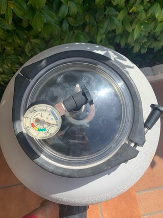 Filtro para piscina beige