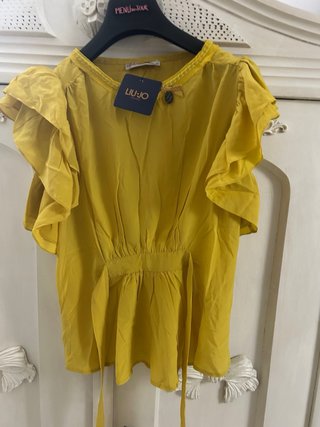 Liu Jo camicia in seta gialla