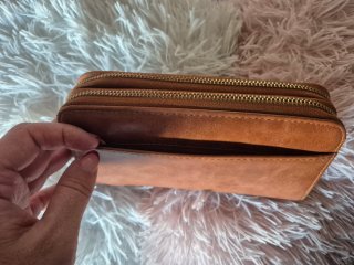 Cartera/Monedero grandw Misako marron/camel.