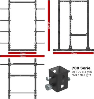 Rack musculación ATX 750 SET 250 con poleas
