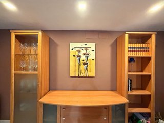 Muebles de salón madera clara