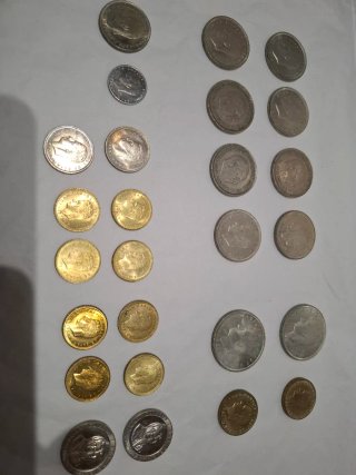 Lote de 26 monedas antiguas de pesatas