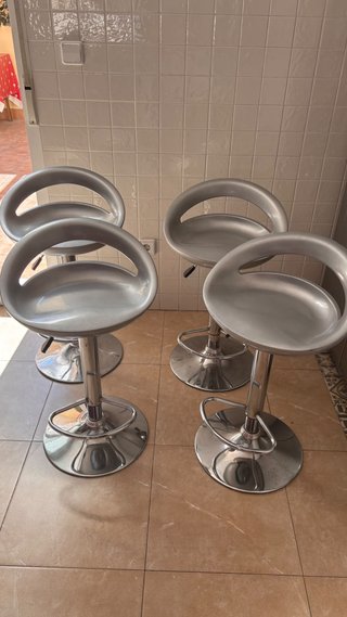 Juego de 4 Sillas de Cocina Altas