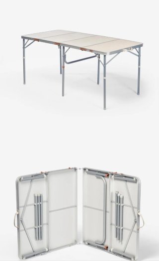 Mesa plegable camping metal